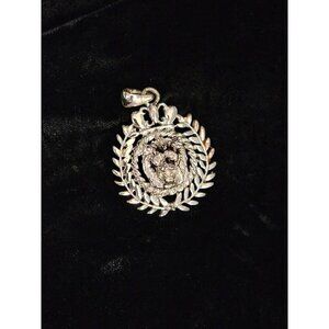 Anne Klein Lion Head Medallion Pendant